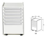 Show details for DRAWER S9 - white 1pcs