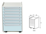 Show details for DRAWER S10 - light blue 1pcs