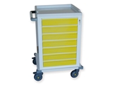 Show details for MODULAR TROLLEY painted steel with 7 small drawers 1pcs