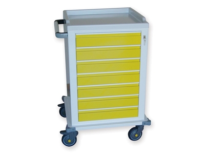 Picture of MODULAR TROLLEY painted steel with 7 small drawers 1pcs