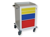 Show details for MODULAR TROLLEY painted steel with 2+1+1 drawers 1pcs
