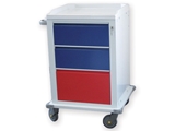 Show details for  MODULAR TROLLEY painted steel with 2+1 drawers 1pcs