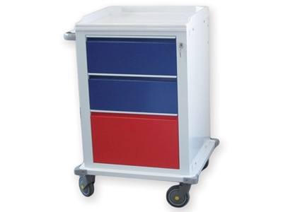 Picture of  MODULAR TROLLEY painted steel with 2+1 drawers 1pcs