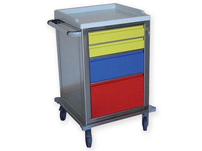 Picture of MODULAR TROLLEY stainless steel with 2+1+1 drawers 1pcs
