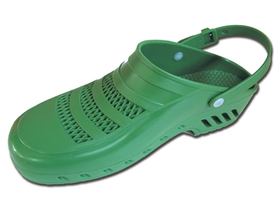 Picture of GIMA CLOGS - with pores and straps - 34-35 - green, pair