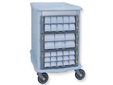 Show details for  DOUBLE FACE PHARMACY TROLLEY - 60 small drawers 1pcs