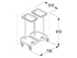 Picture of BAG HOLDER TROLLEY foot operated - 2 bags 1pcs
