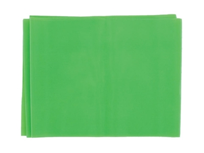 Picture of LATEX-FREE EXERCISE BAND 1.5 m x 14 cm x 0.25 mm - green 1pcs