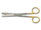 Show details for GOLD SCISSORS STRAIGHT BLUNT/BLUNT - 14.5 cm, 1 pc.