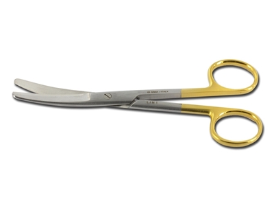 Picture of GOLD SCISSORS CURVED BLUNT/BLUNT - 14.5 cm, 1 pc.