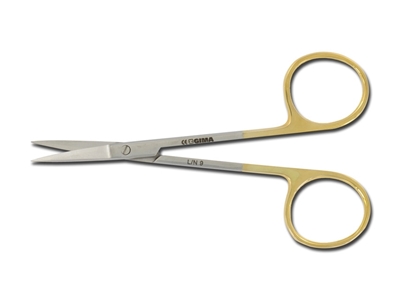 Picture of GOLD IRIS SCISSORS straight - 11.5 cm, 1 pc.