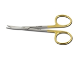 Show details for GOLD IRIS SCISSORS curved - 11.5 cm, 1 pc.