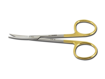 Picture of GOLD IRIS SCISSORS curved - 11.5 cm, 1 pc.