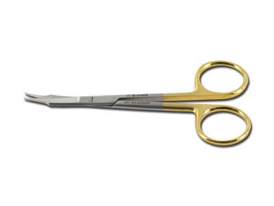 Picture of GOLD GOLDMAN FOX SCISSORS curved - 13 cm, 1 pc.