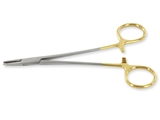 Show details for GOLD CRILE WOOD NEEDLE HOLDER - 20 cm, 1 pc.