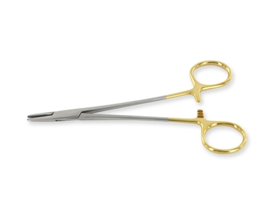Picture of GOLD CRILE WOOD NEEDLE HOLDER - 15 cm, 1 pc.