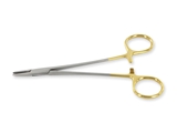 Show details for GOLD CRILE WOOD NEEDLE HOLDER - 18 cm, 1 pc.