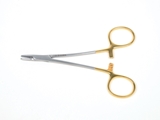 Show details for GOLD DERF NEEDLE HOLDER - 12 cm, 1 pc.