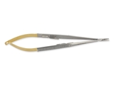 Show details for GOLD CASTROVIEJO NEEDLE HOLDER straight - 18 cm, 1 pc.