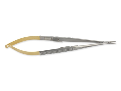 Picture of GOLD CASTROVIEJO NEEDLE HOLDER straight - 18 cm, 1 pc.