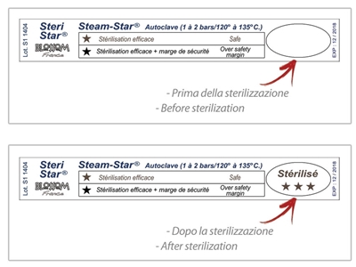 Picture of  STEAM STAR INDICATOR - autoclave box of 1000
