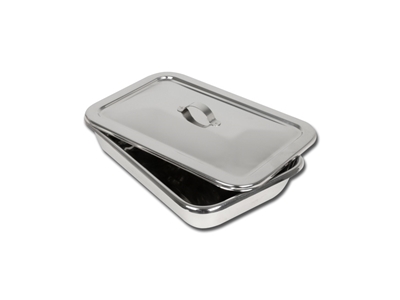 Picture of S/S INSTRUM. TRAY WITH LID - 264x172x47 mm, 1 pc.