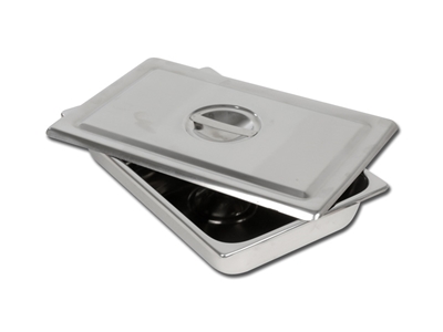 Picture of S/S INSTRUM. TRAY WITH LID - 306x196x50 mm, 1 pc.