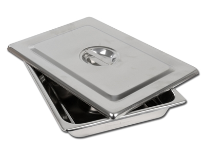 Picture of S/S INSTRUM. TRAY WITH LID - 355x254X50 mm, 1 pc.