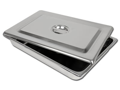 Picture of S/S INSTRUM. TRAY WITH LID - 440x320X64 mm, 1 pc.