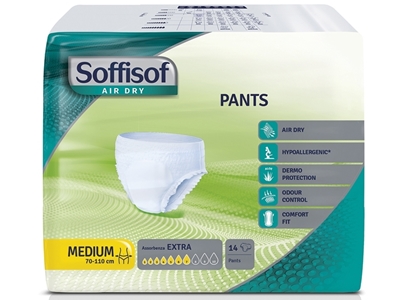Picture of  SOFFISOF PANTS/PULLUP - moderate incontinence - medium box of 84