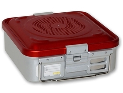 Picture of CONTAINER WITH FILTER small h 100 mm - red 1pcs