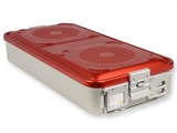 Show details for  CONTAINER WITH FILTER large h 100 mm - red 1pcs