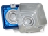 Picture of B.S. CONTAINER WITH VALVE small h 200 mm - blue - perforated 1pcs