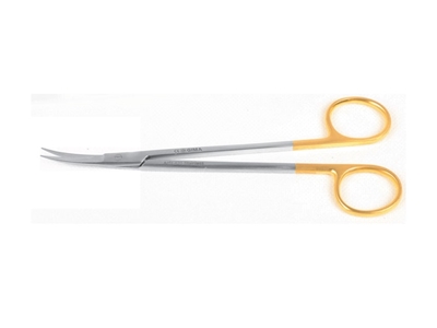 Picture of  T.C. GOLD KELLY SCISSORS curved - sharp - 16 cm 1pcs