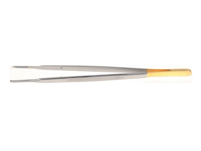 Picture of T.C. GOLD GERALD FORCEPS - 17 cm - rough tips 1pcs