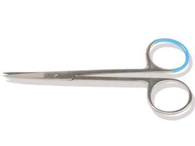 Picture of STERILE IRIS SCISSORS sharp/sharp - curved - 11.5 cm box of 25pcs