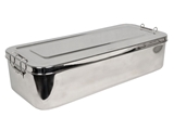 Show details for STAINLESS STEEL BOX - 50x20x10 cm - handle, 1 pc.