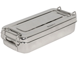 Show details for STAINLESS STEEL BOX - 18x8x4 cm - handle, 1 pc.