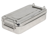 Show details for STAINLESS STEEL BOX - 20x10x4.5 cm - handle, 1 pc.