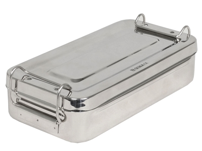 Picture of STAINLESS STEEL BOX - 20x10x4.5 cm - handle, 1 pc.