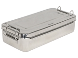 Show details for STAINLESS STEEL BOX - 25x12.5x4.6 cm - handle, 1 pc.