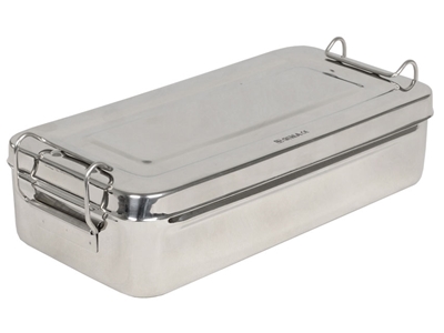 Picture of STAINLESS STEEL BOX - 25x12.5x4.6 cm - handle, 1 pc.