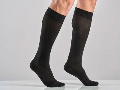 Picture of  UNISEX COTTON SOCKS - S - medium compression - black pair