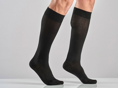 Picture of UNISEX COTTON SOCKS - S - strong compression - black pair