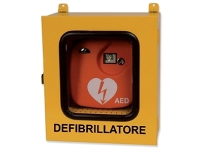 Picture of KABINETS ar termo un trauksmes signālu DEFIBRILLATORIEM - lietošanai ārpus telpām