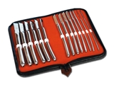 Show details for SET OF 14 HEGAR DILATORS - chrome plated, 1 kit