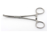 Show details for KLEMMER FORCEPS - curved- 18 cm, 1 pc.