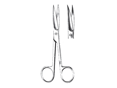 Picture of SCISSORS CURVED SHARP/SHARP - 16 cm, 1 pc.