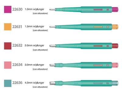 Picture of BIOPSY PUNCHES diameter 1 mm with plunger, 20 pcs.