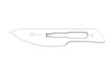 Show details for GIMA STAINLESS STEEL BLADES N. 24 - sterile, 100 pcs.